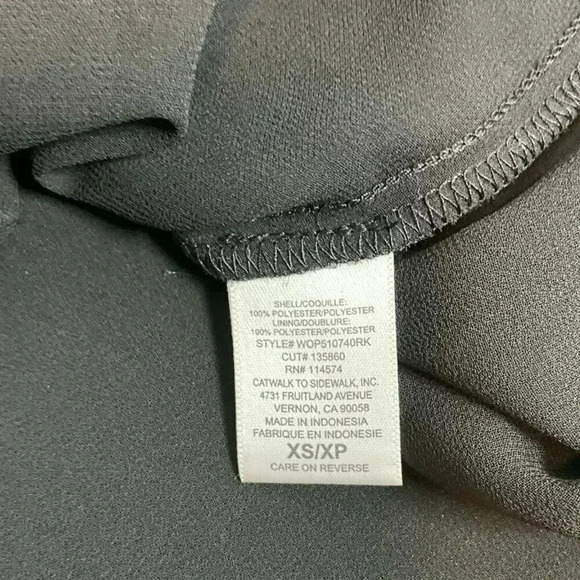 PLEIONE Double Layer Tank Top Black Size XS NWT Sheer Very Nice Layering Piece - Picture 9 of 9